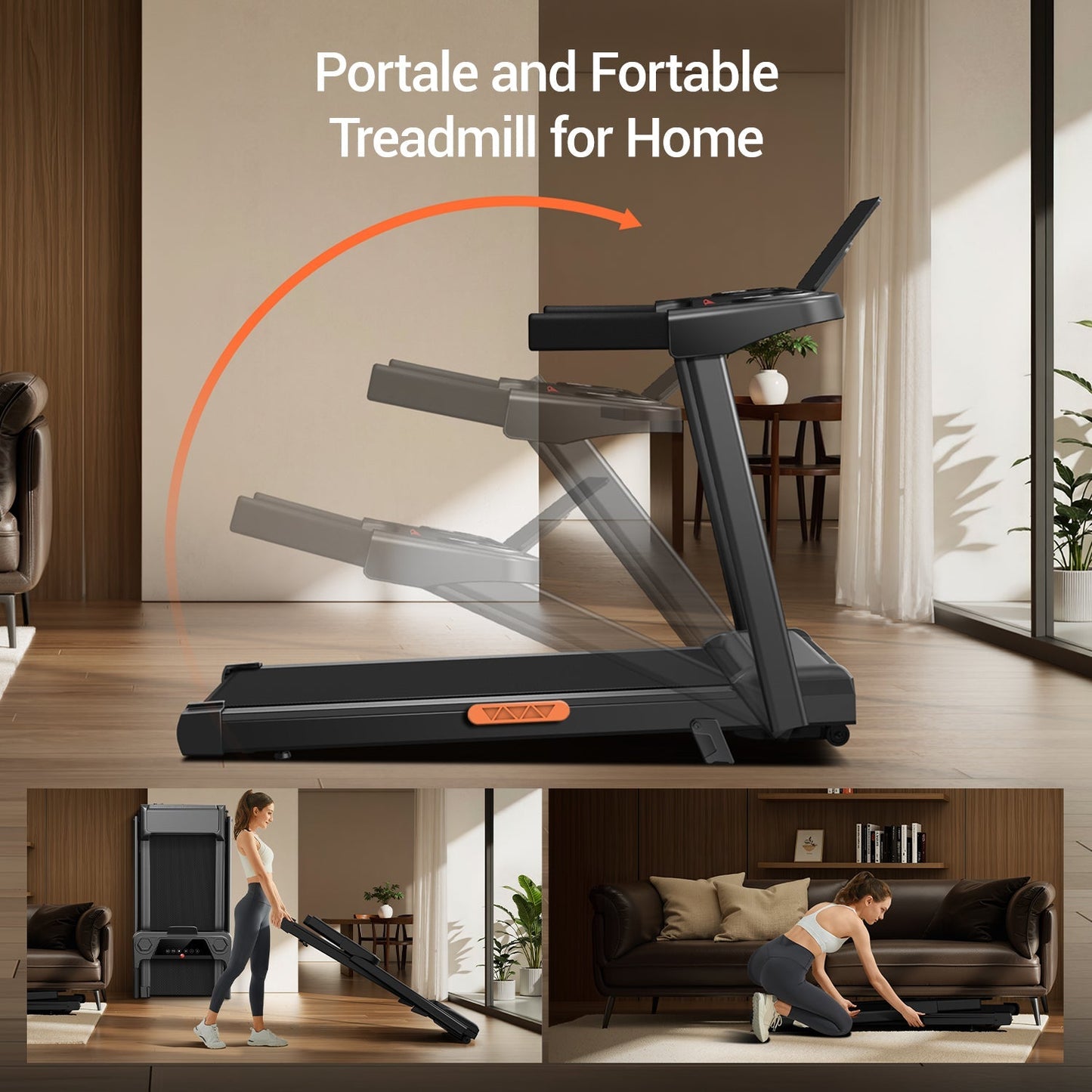 Umay SF10 Foldable Treadmill with 10%/15% Incline & 12km/h Speed